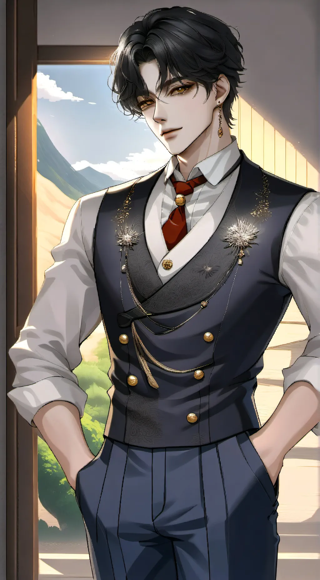 ai character: Max background