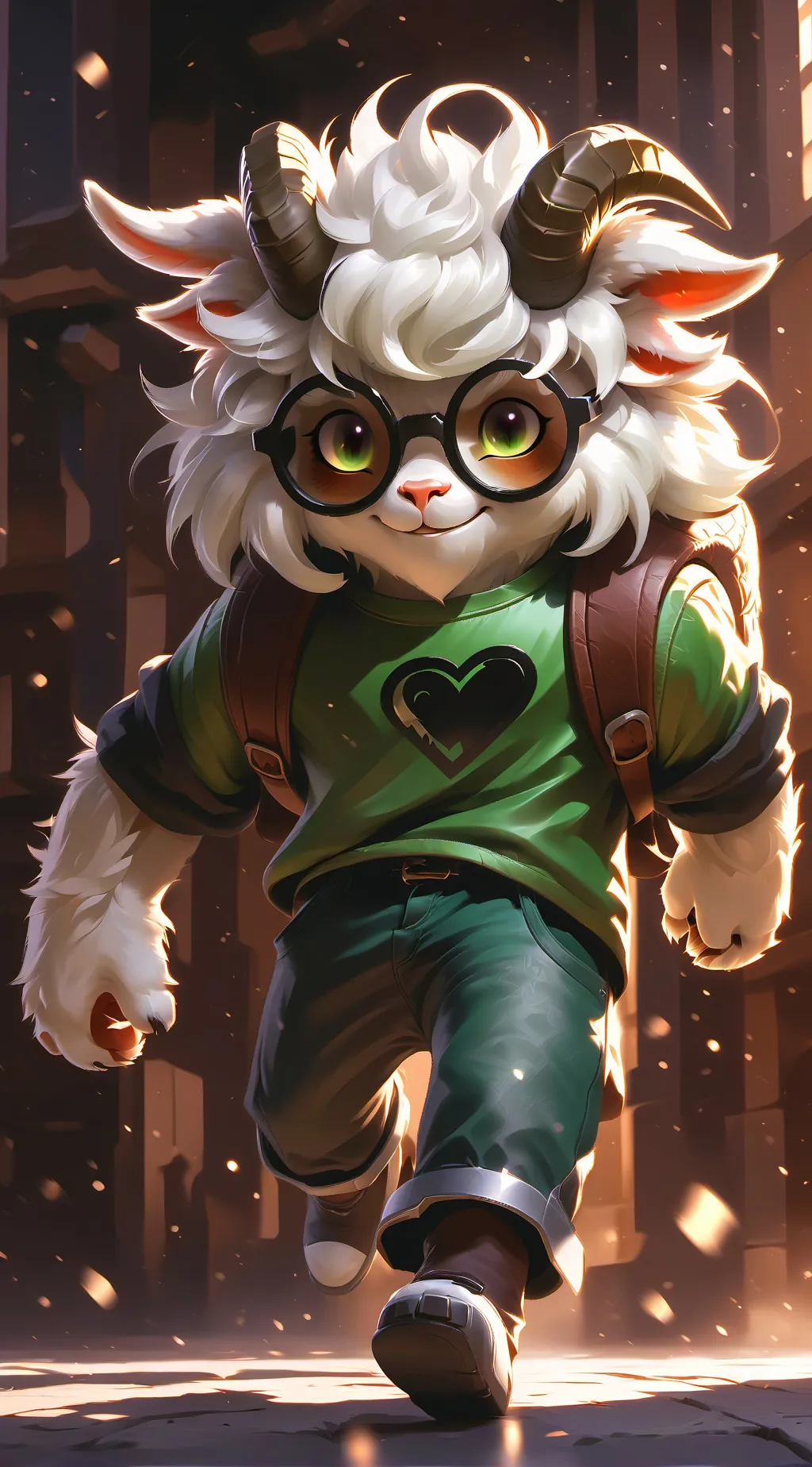ai character: deltarune asriel background