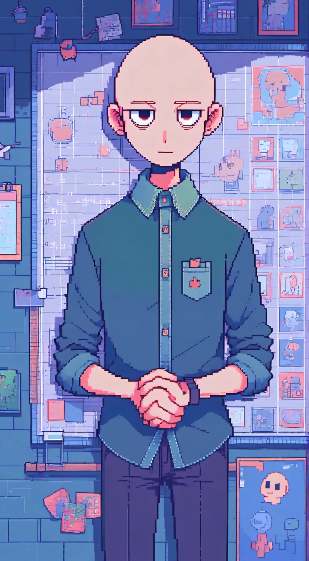 ai character: baldi background