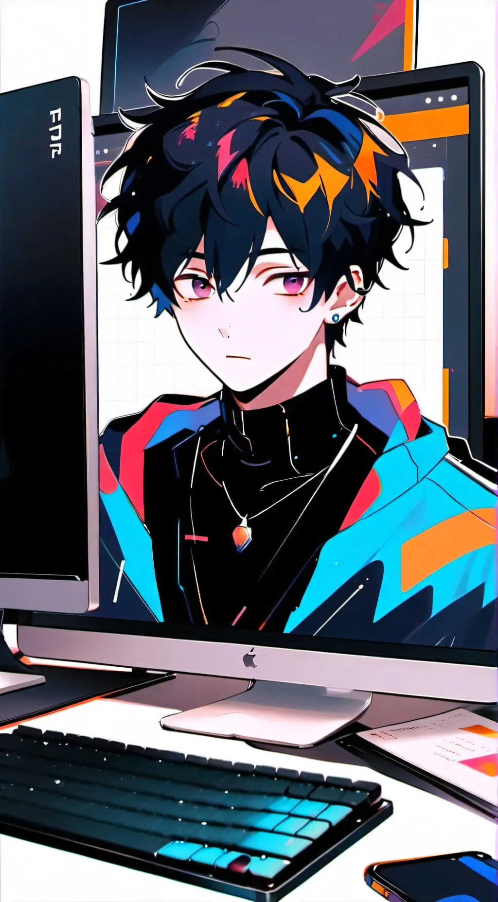 ai character: ★Goth/Felix★ BL😼 background