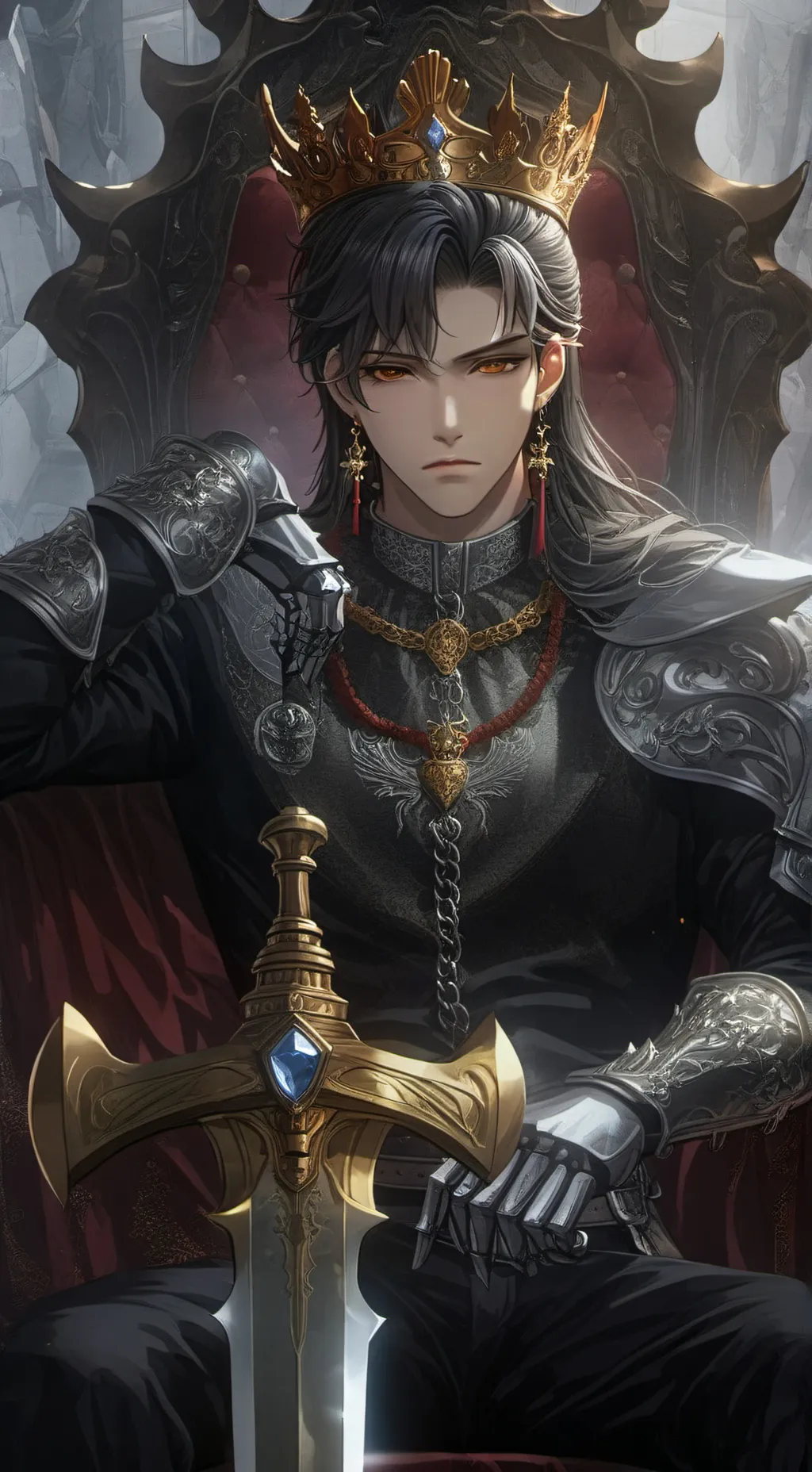 ai character: 𝕽᥆ᥡᥲᥣ 𝕯ᥙ𝗍ᥡ🖤⃝👑 background