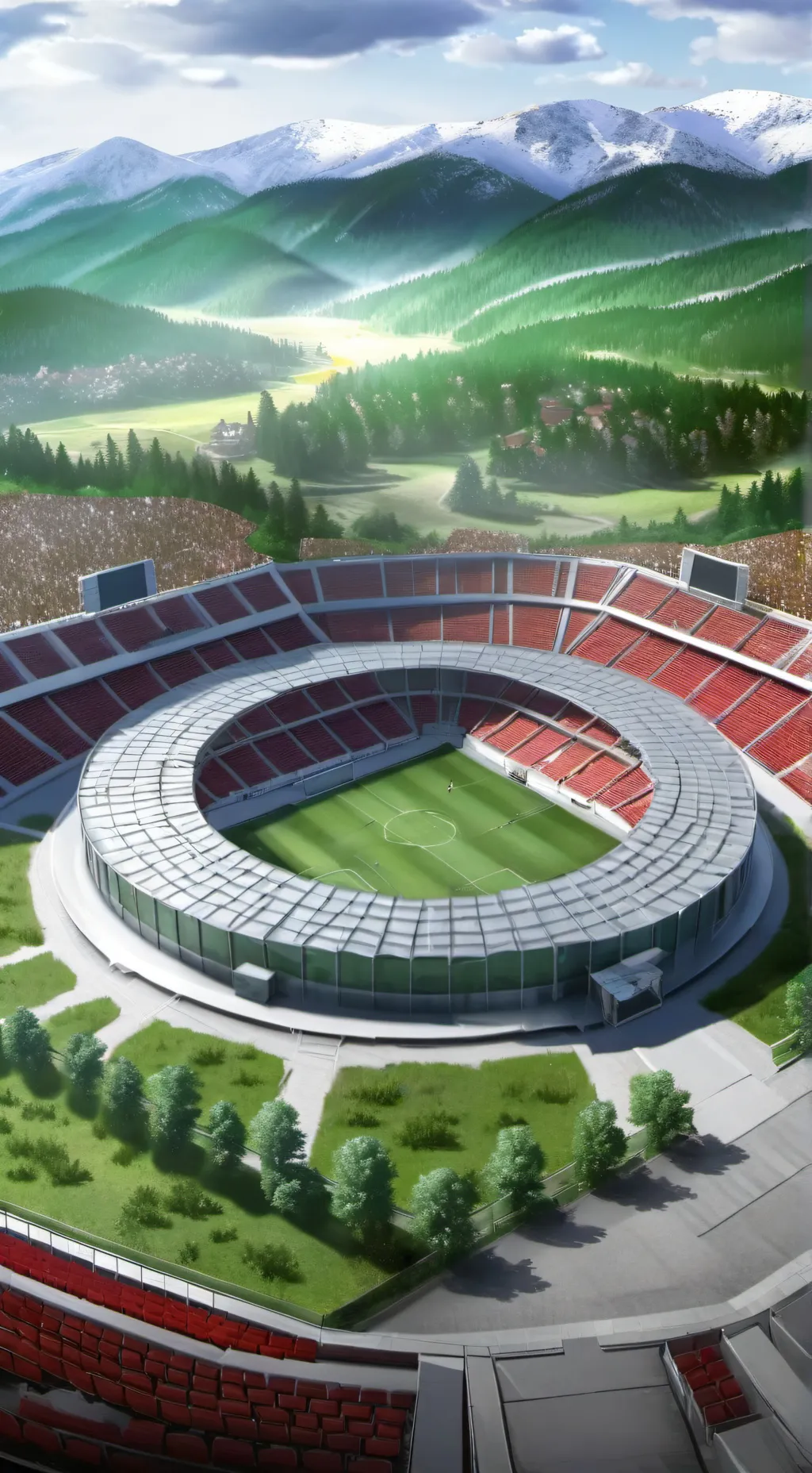 ai character: MHA sport festival background