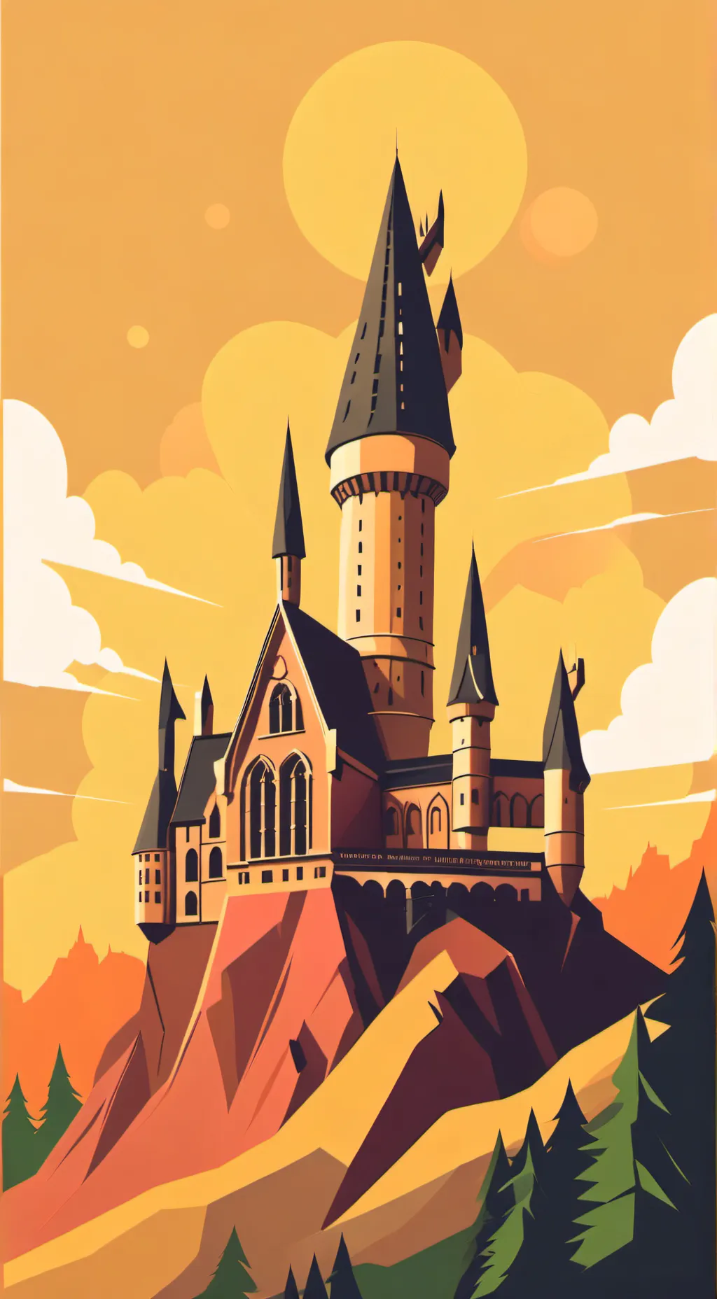 ai character: HOGWARTS..... background