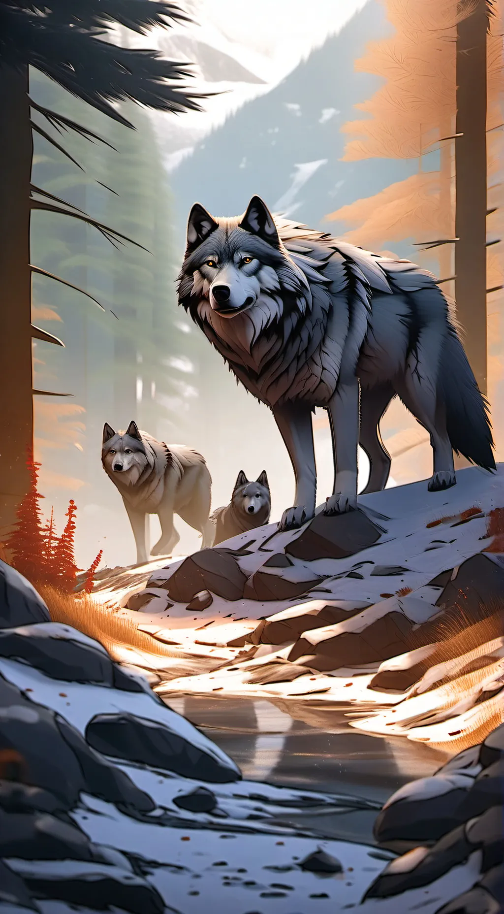 ai character: Wolf pack background