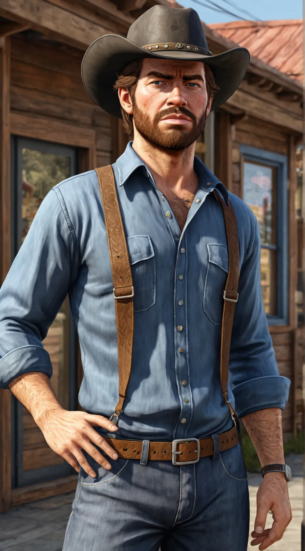 ai character: Arthur Morgan background