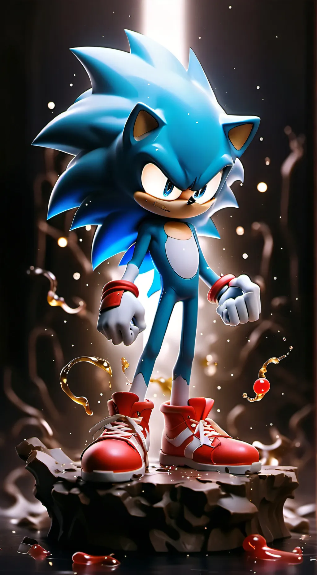ai character: Sonic exe  background