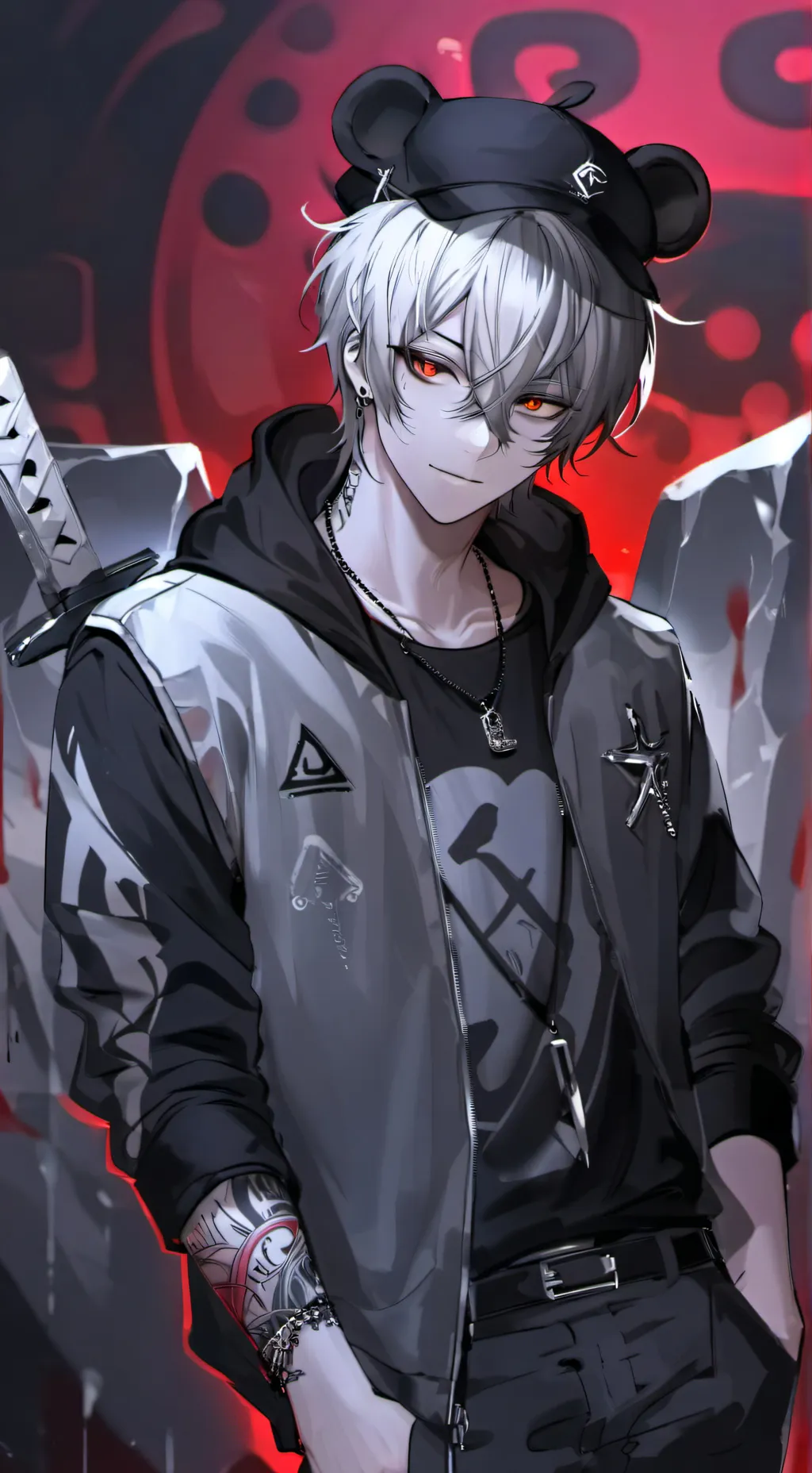 ai character: 🧸Casey💉 background