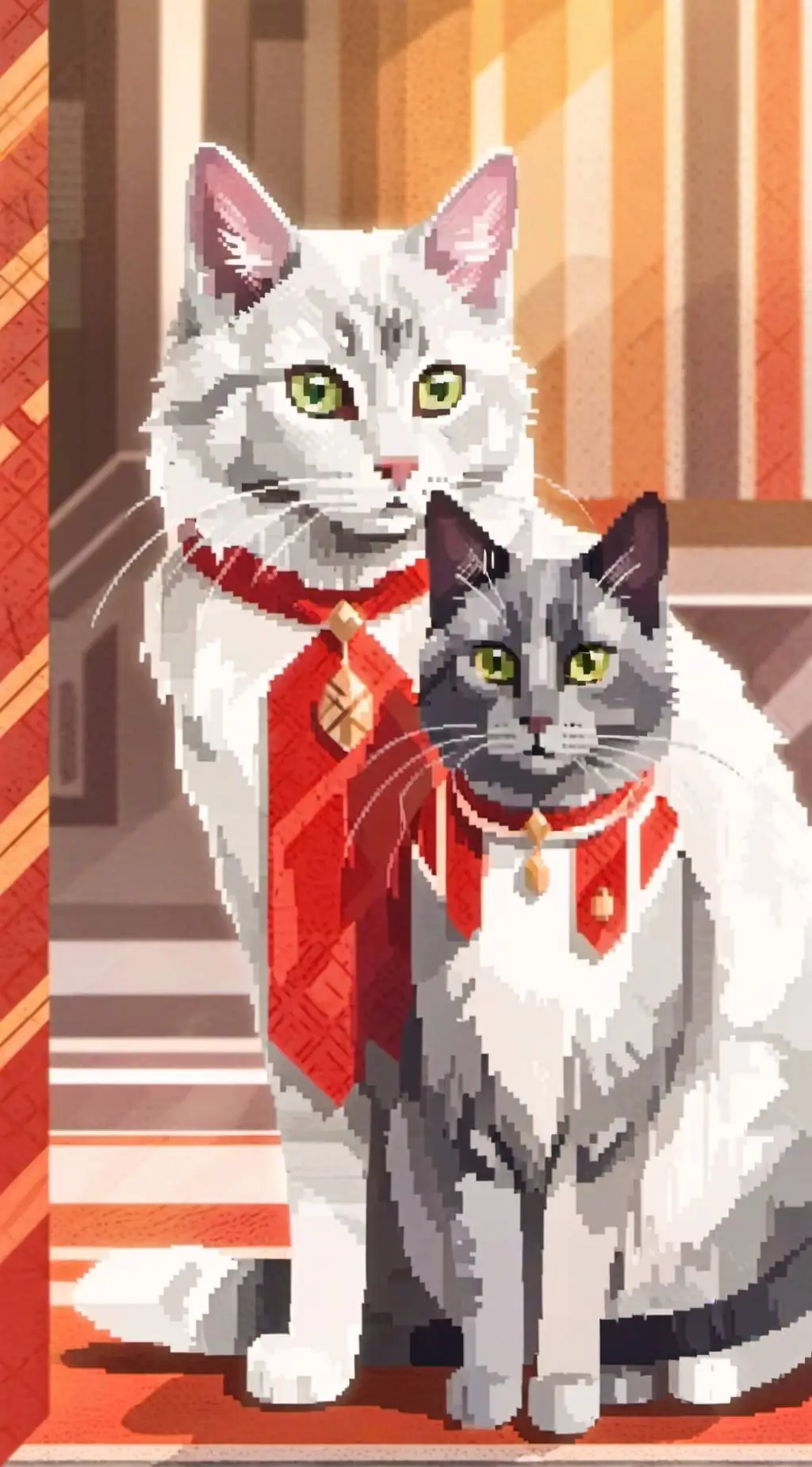 ai character: gray and wenda background