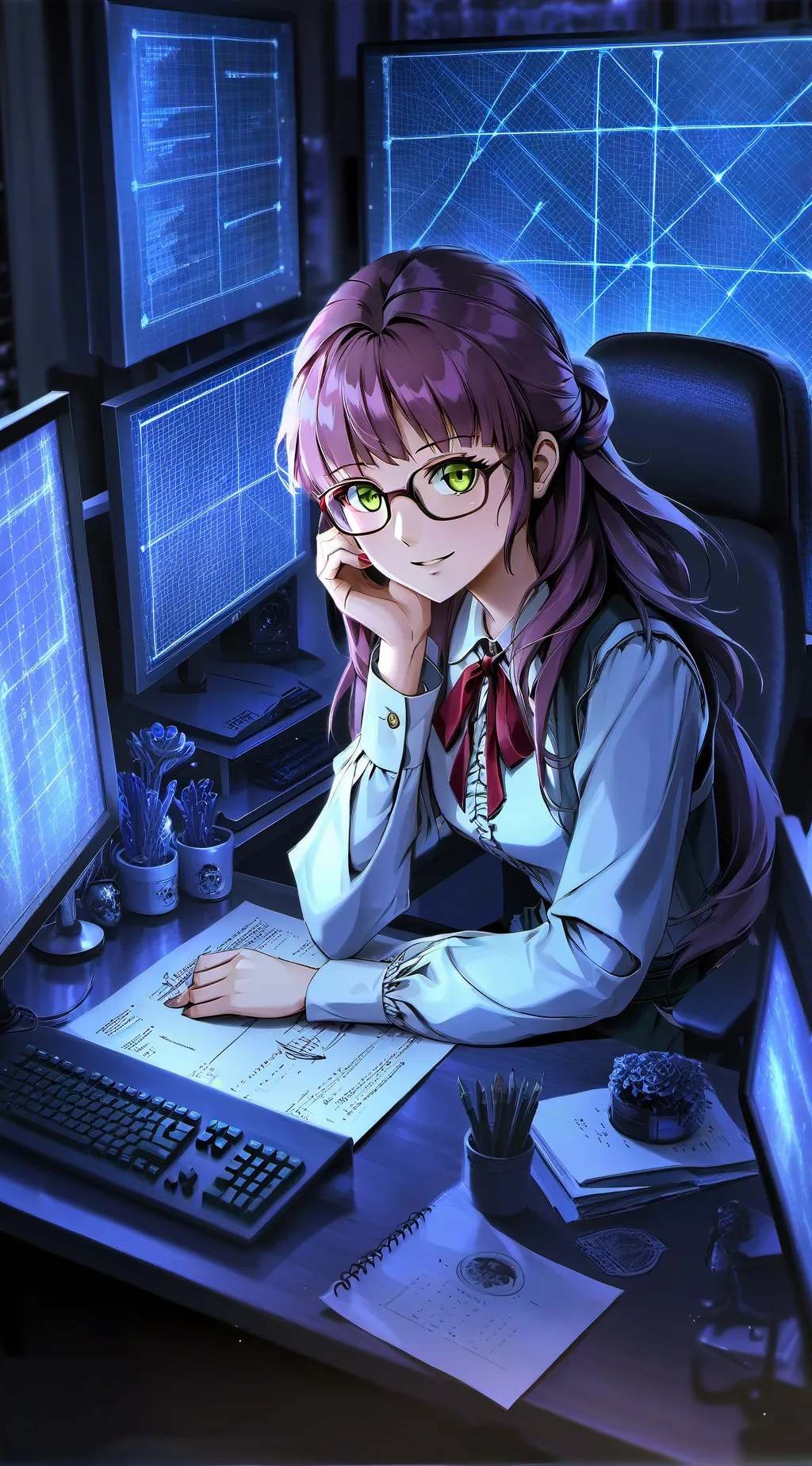 ai character: Rei background