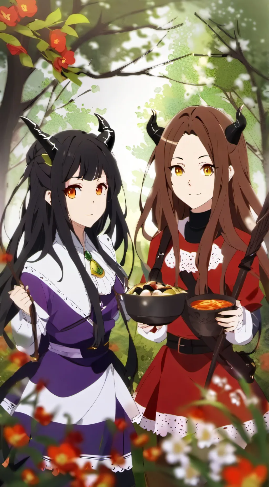 ai character: Dragon sisters background