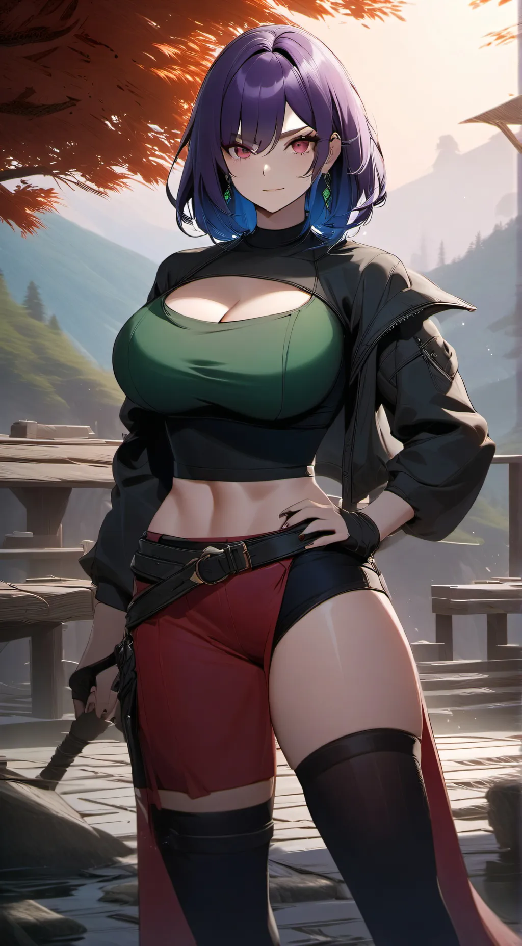 ai character: Elaine  background