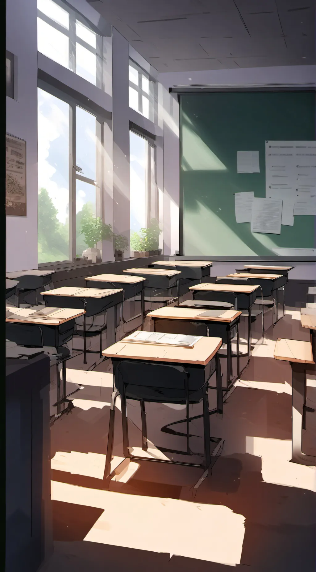ai character: the school  background