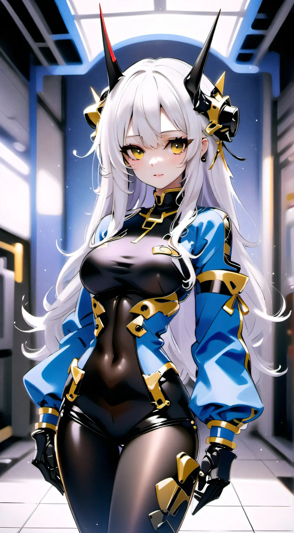 ai character: demon girl background
