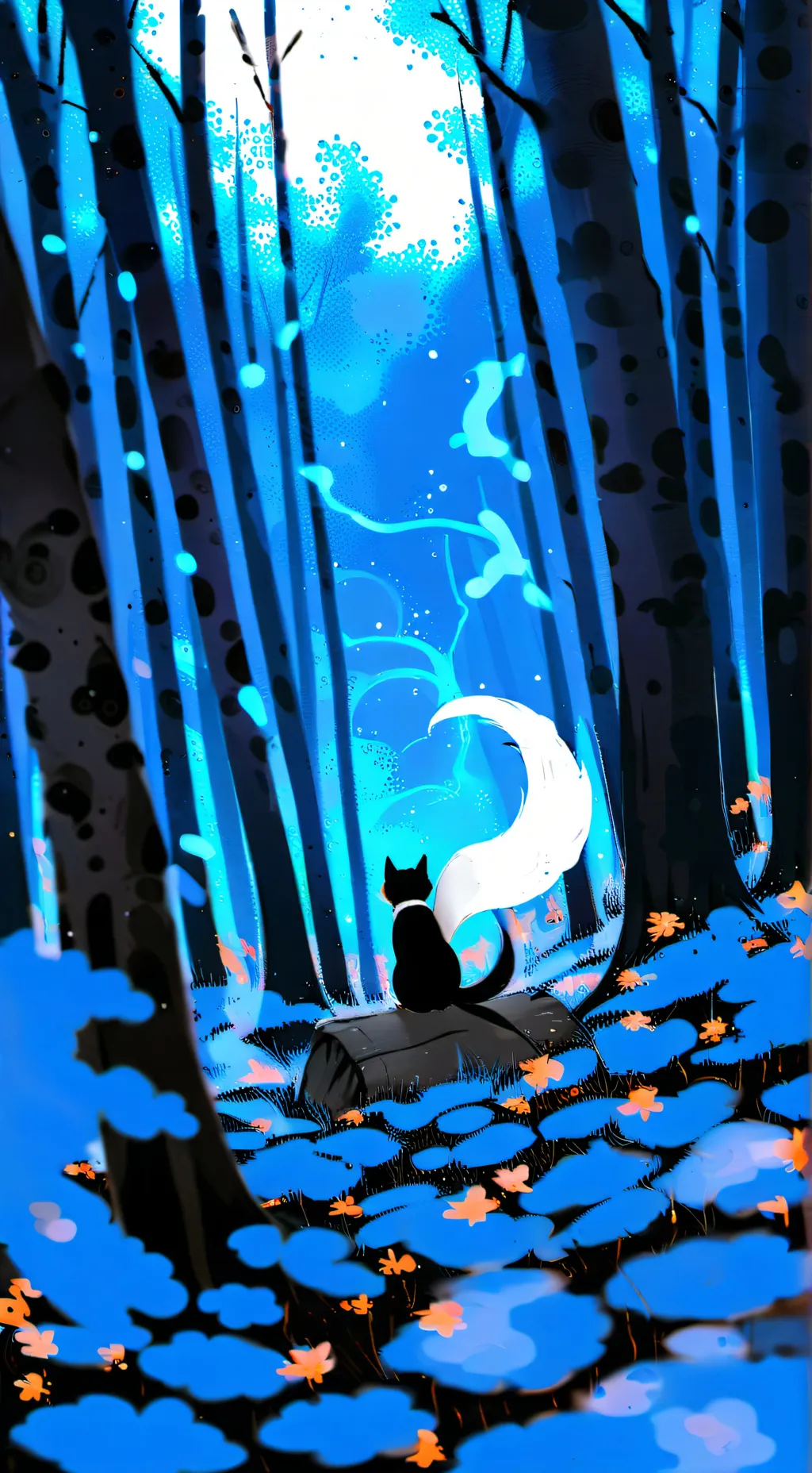 ai character: shadow milk cookie background