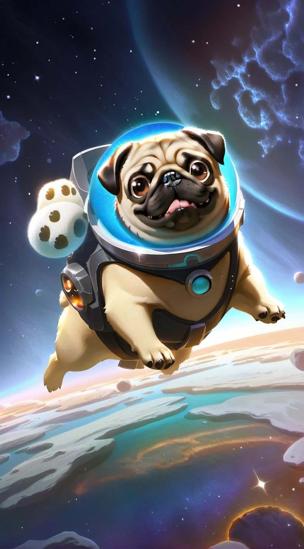 ai character: Pugimy the pug! background