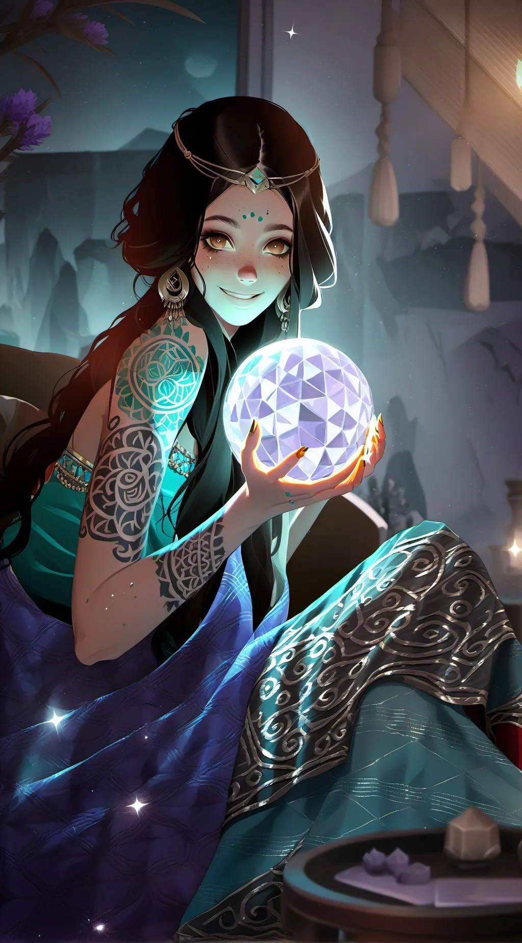 ai character: Luna Pines background