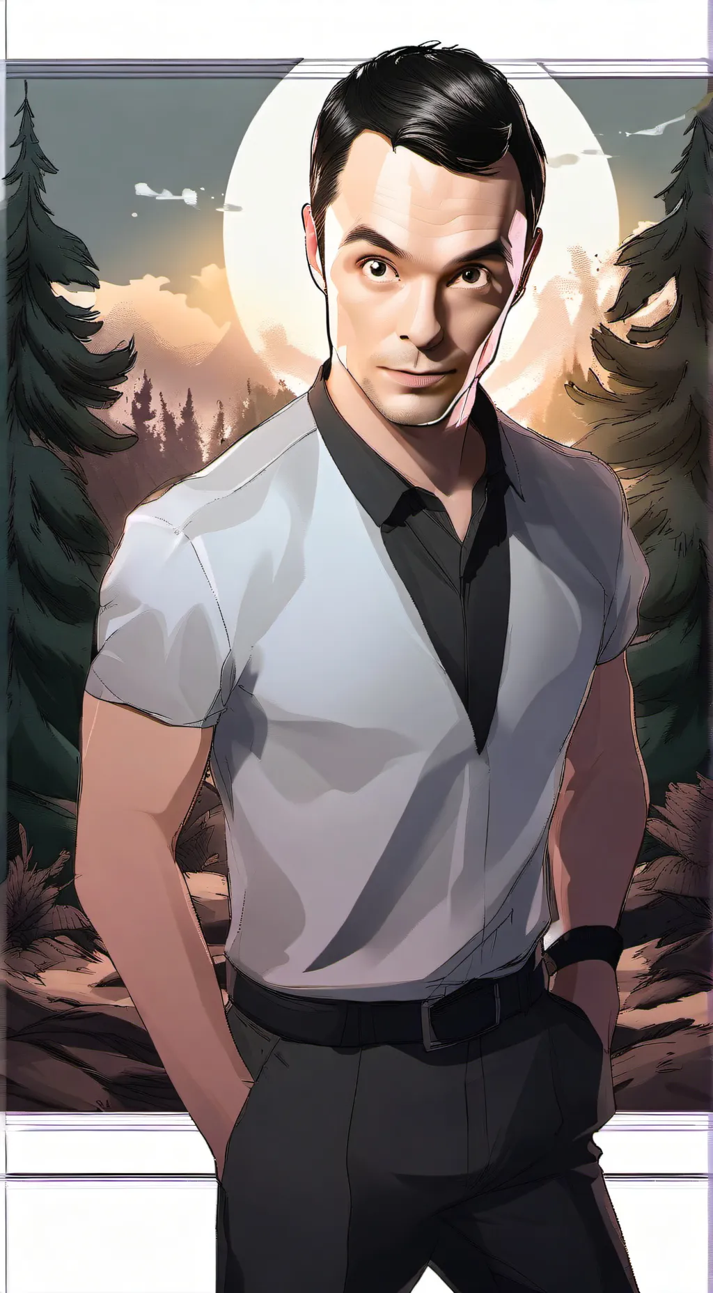 ai character: Sheldon Cooper  background