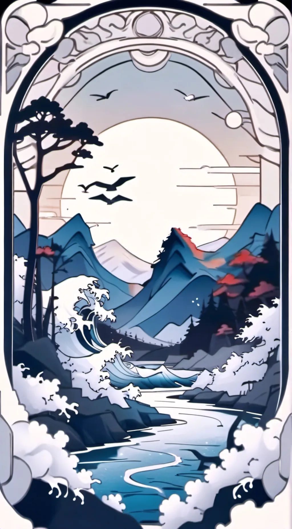 ai character: Outer banks  background