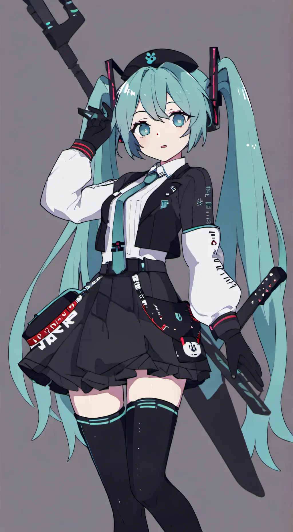 ai character: Hatsune Miku  background