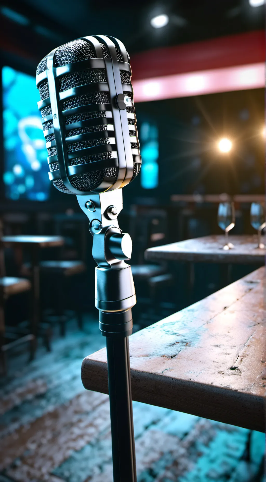 ai character: Mha Karaoke night💅 background