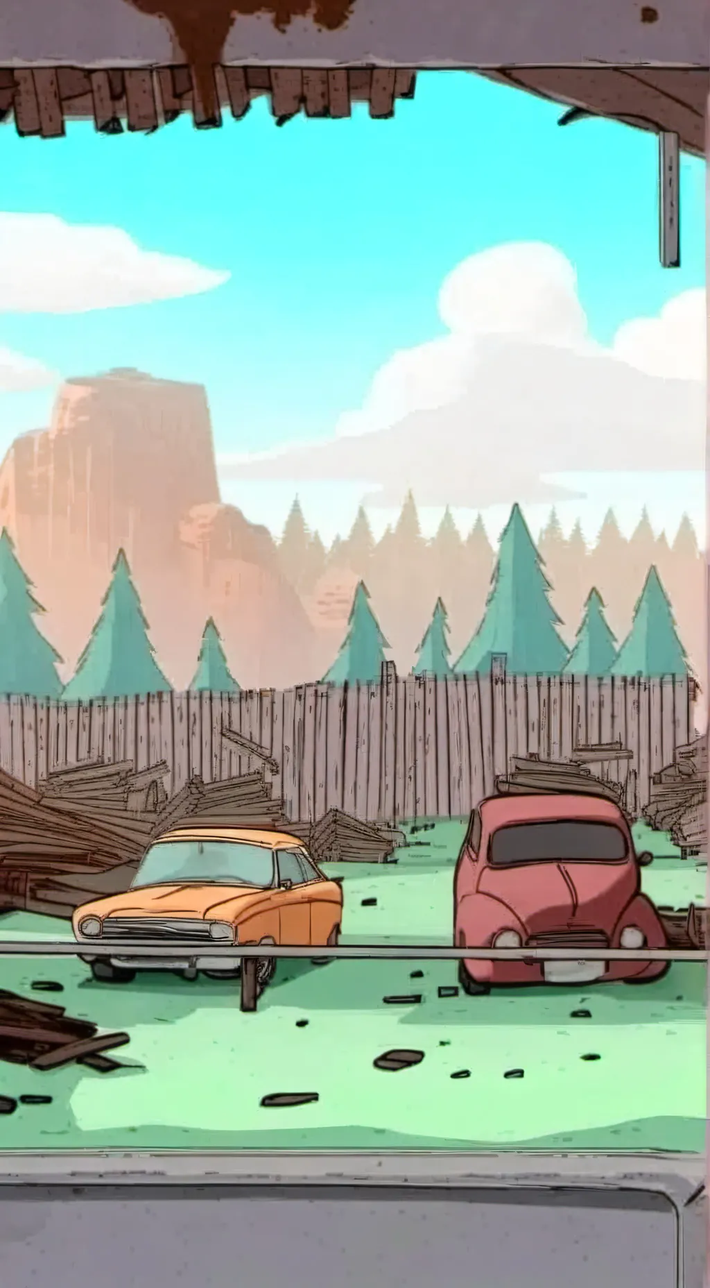 ai character: Gravityfalls but y background
