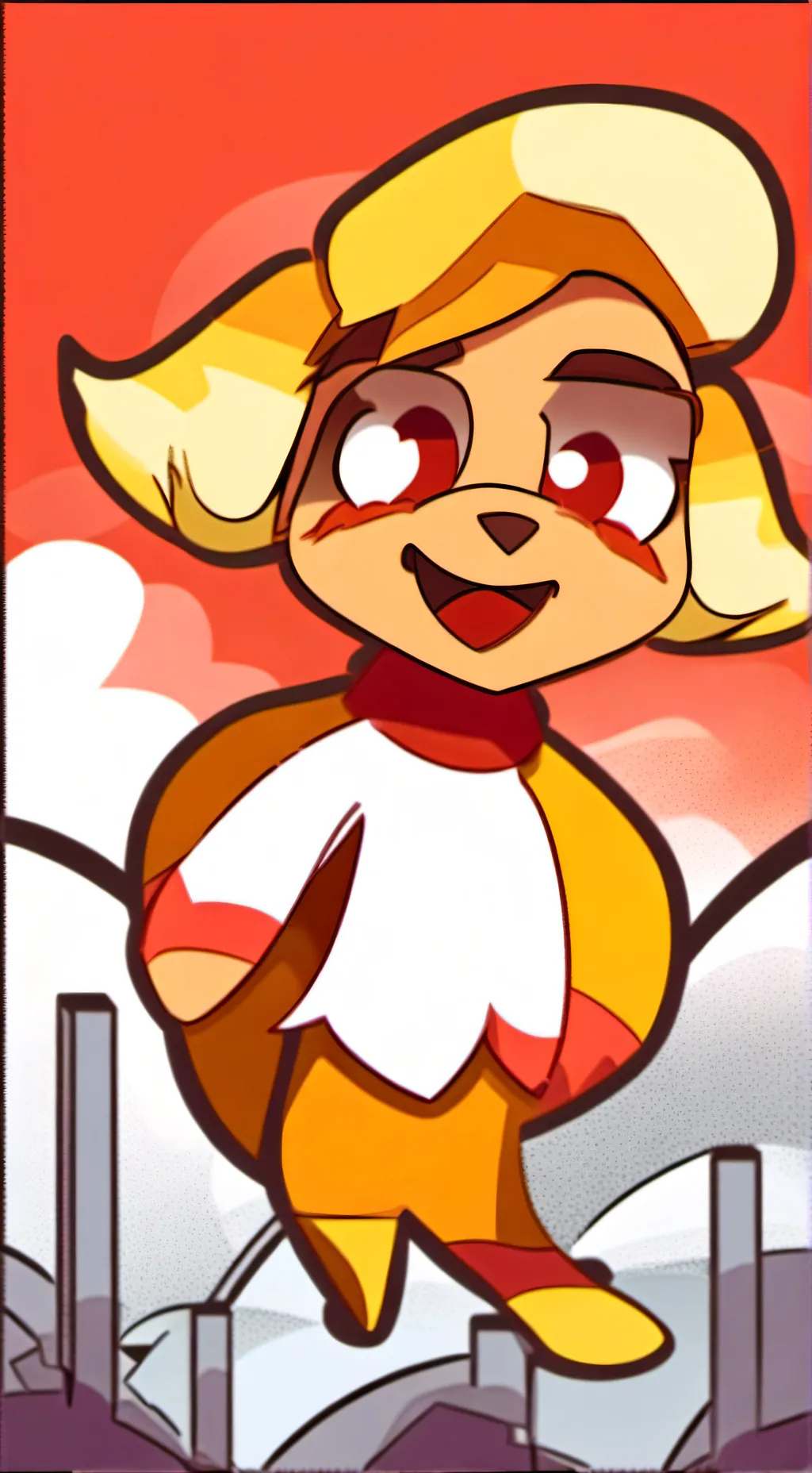 ai character: dogday! background