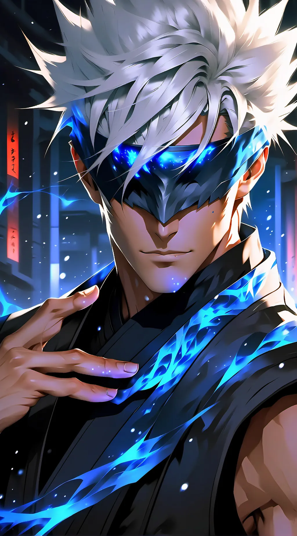 ai character: Satoru Gojo background