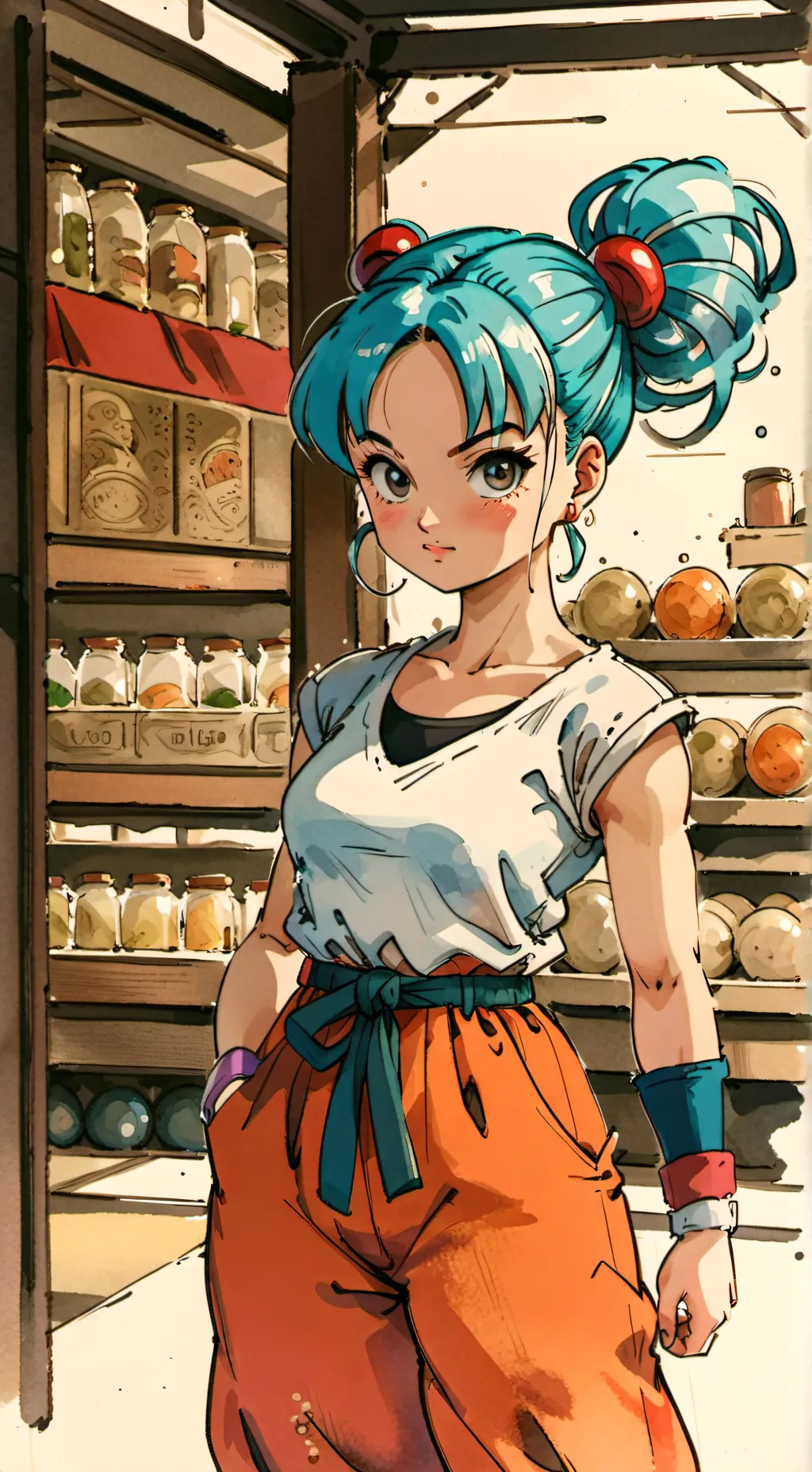 ai character: bulma background