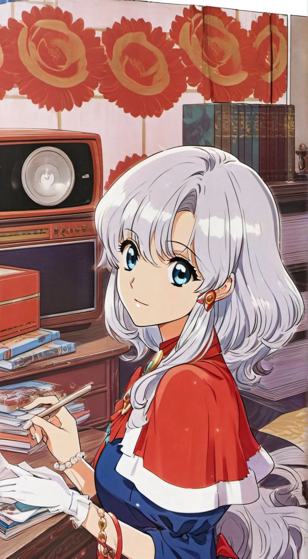 ai character: Mamá presidente background