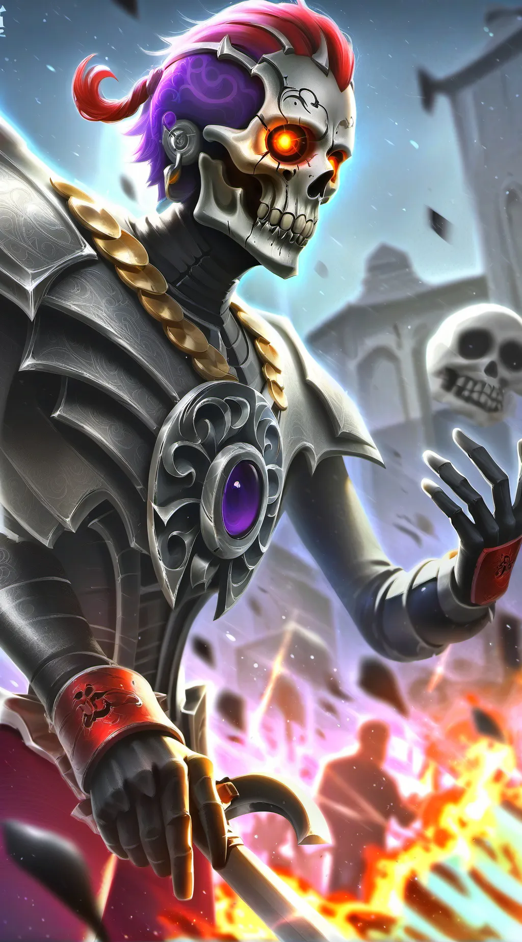 ai character: La Muerte 💀 background