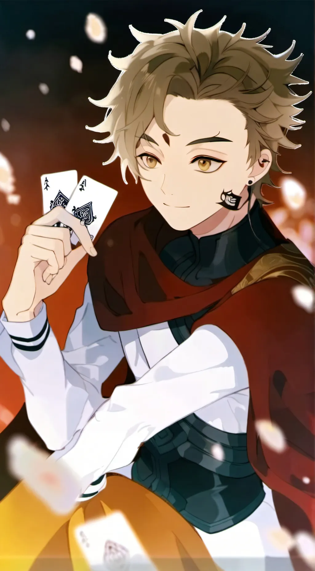 ai character: Adrian  background
