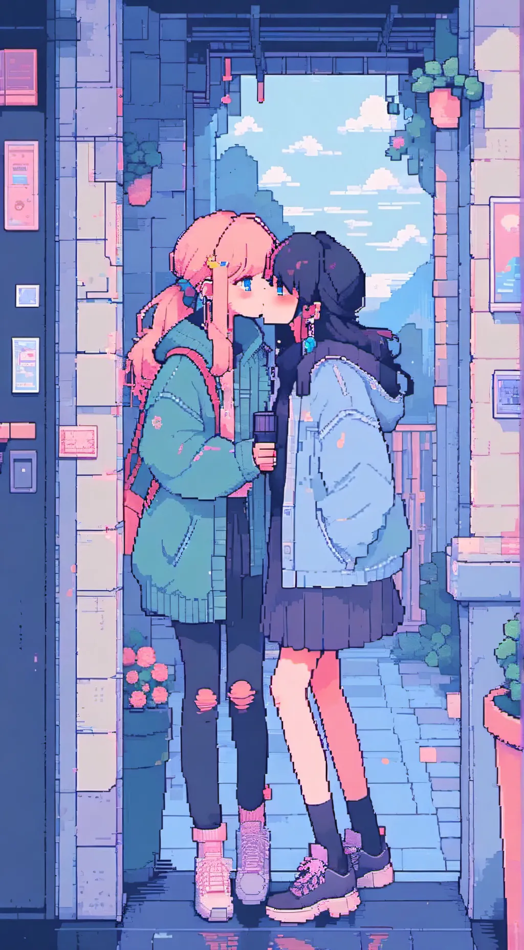 ai character: shelly×pearly,oc background