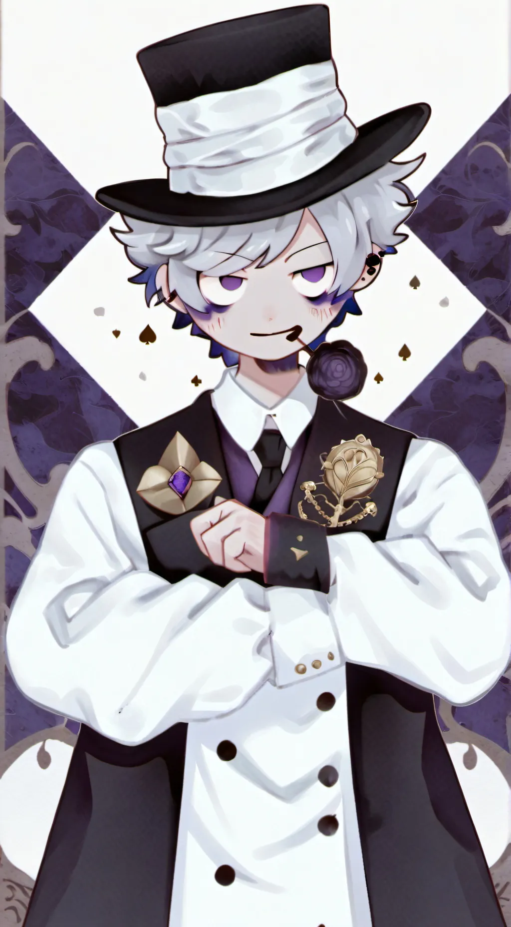 ai character: Top hat clan leade background