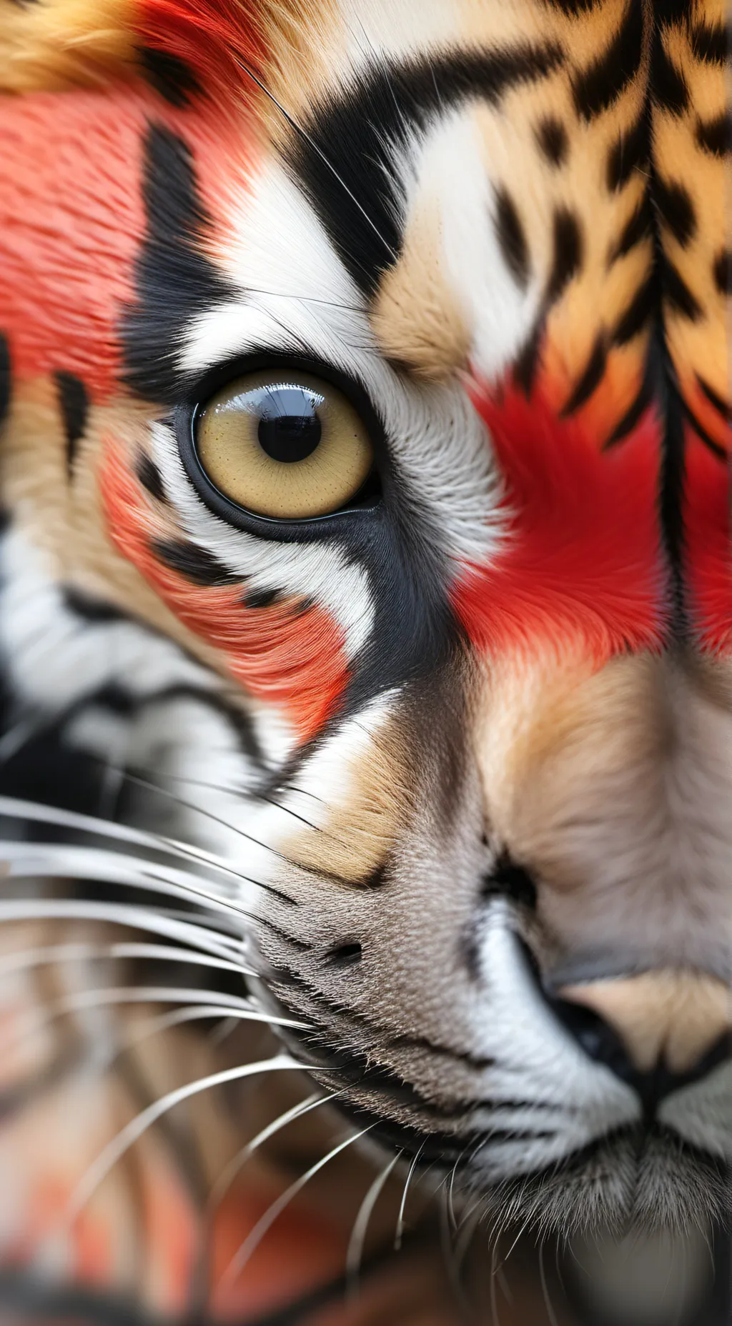 ai character: COD(tiger hybrid) background
