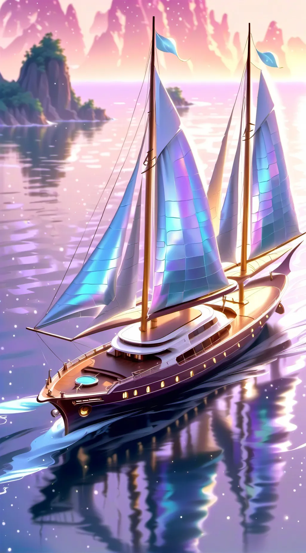 ai character: Stuck on a boat background