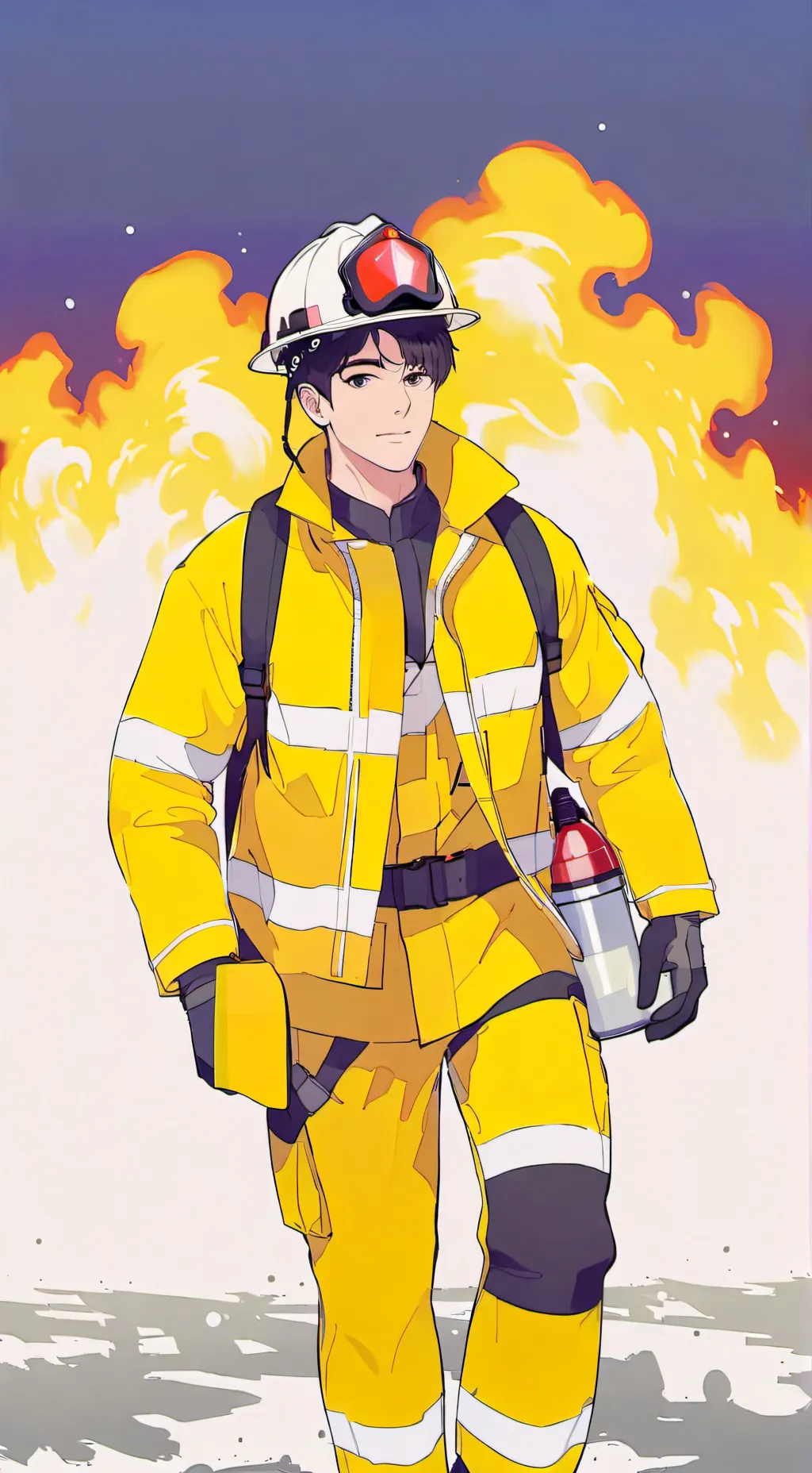 ai character: justin  background