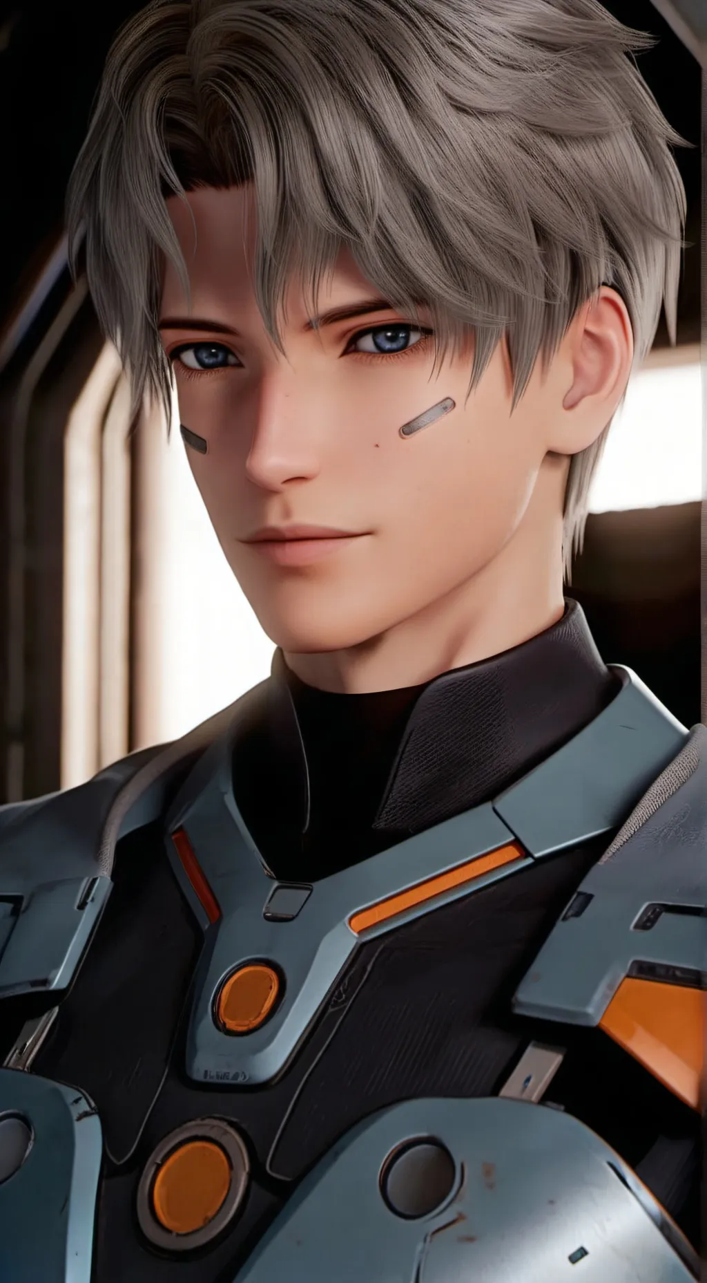 ai character: Azure background