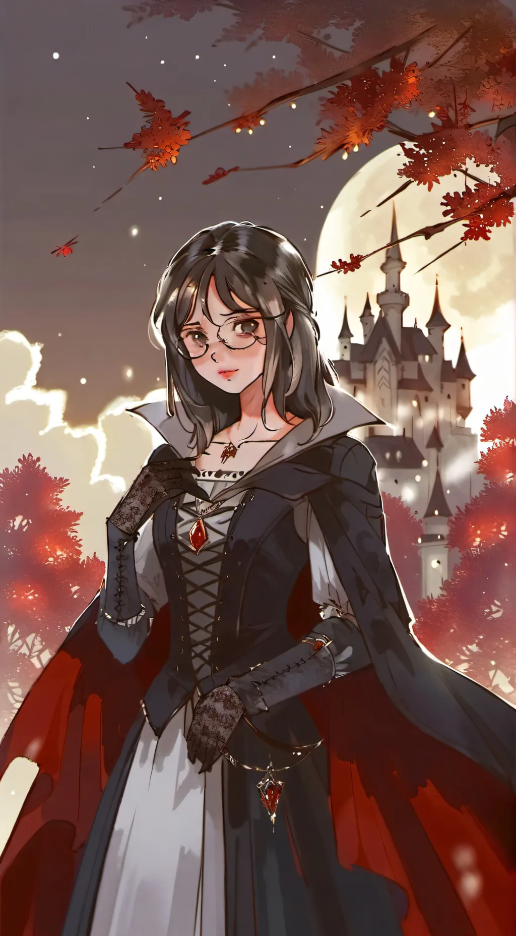 ai character: Undercover vamp background