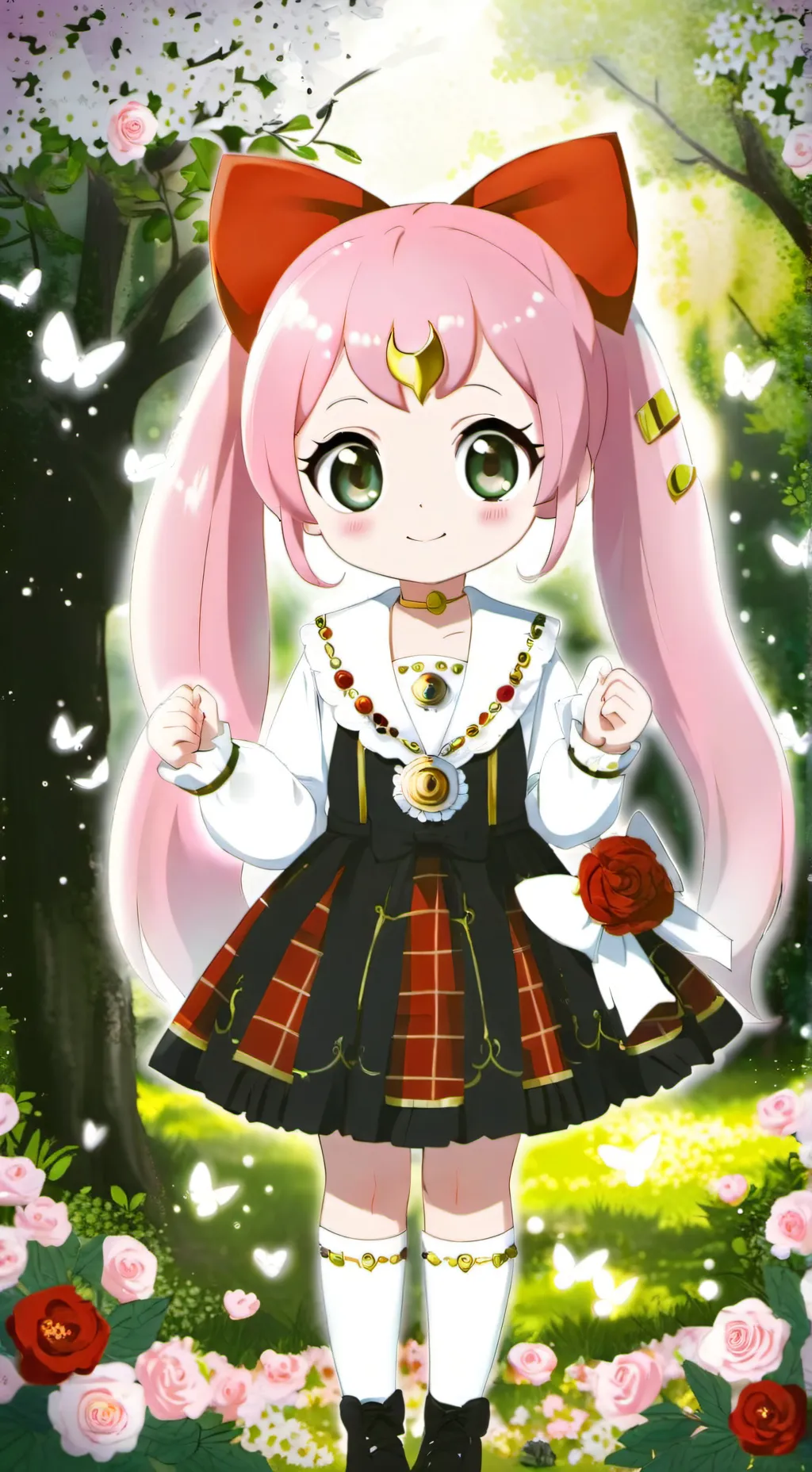 ai character: happying background