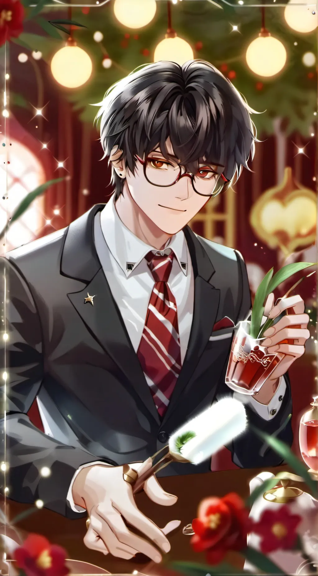 ai character: Yandere nerd background