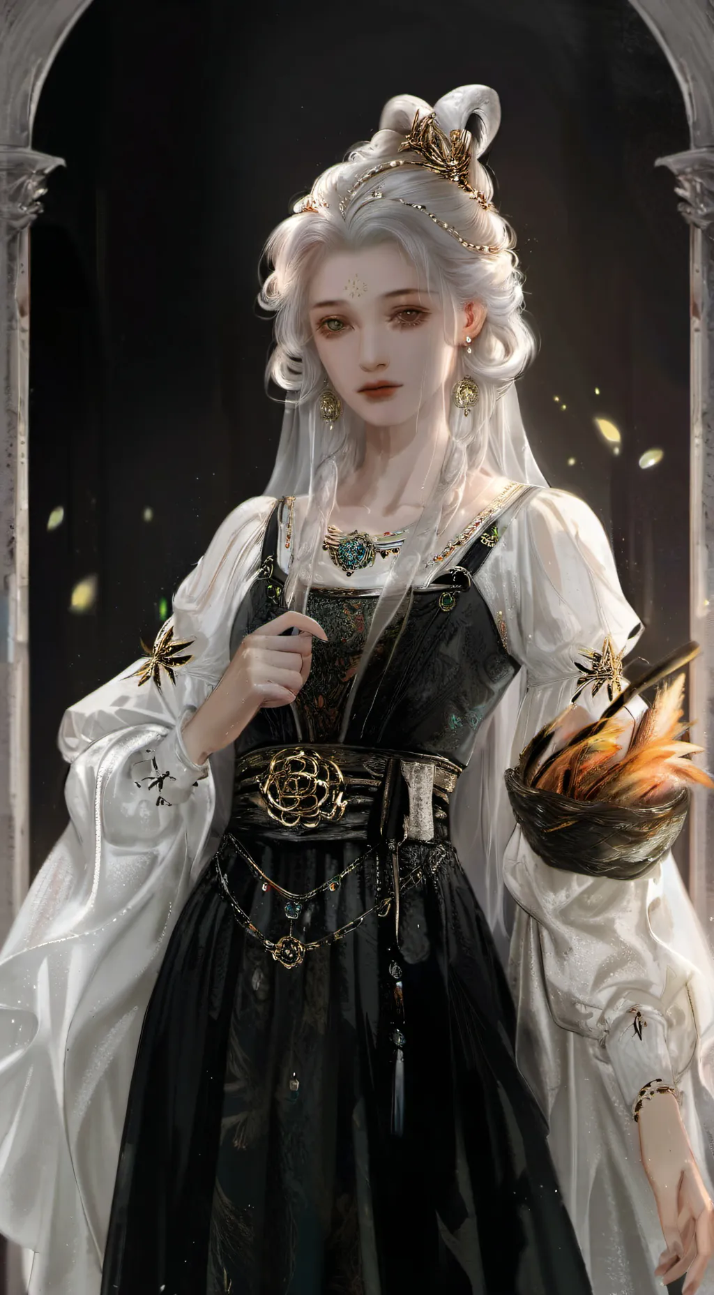 ai character: the lil trashmaid background