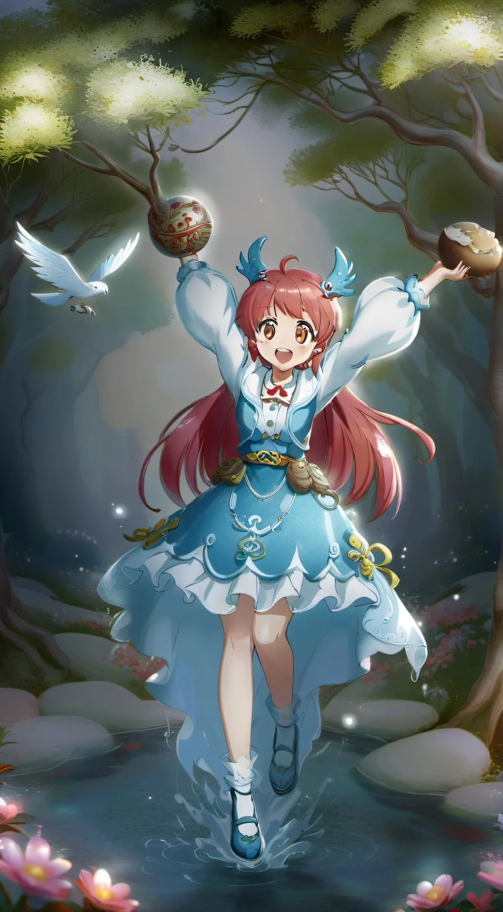 ai character: mikan shiratama background