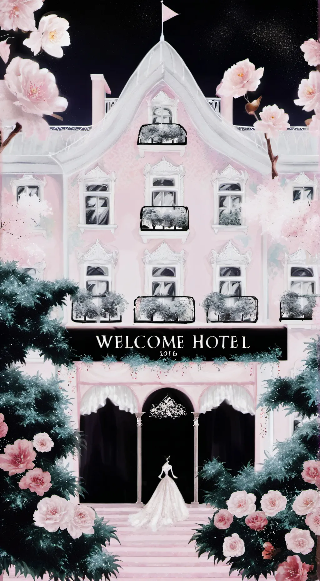 ai character: mansion background