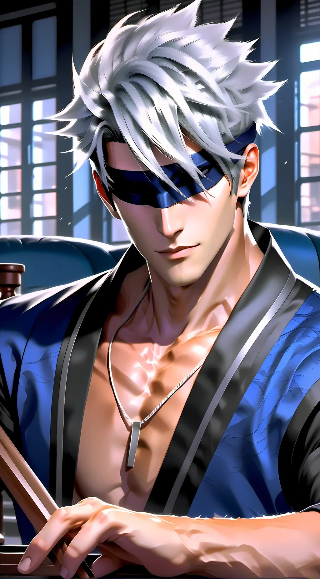 ai character: Gojo Satoru background