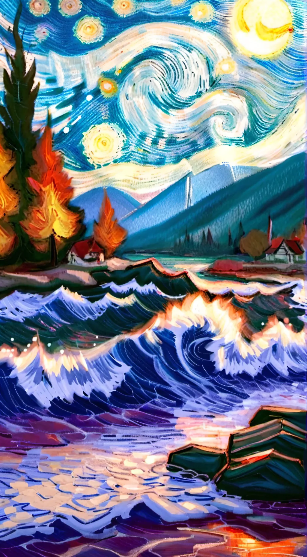 ai character: Wenda + Gray = Sky background