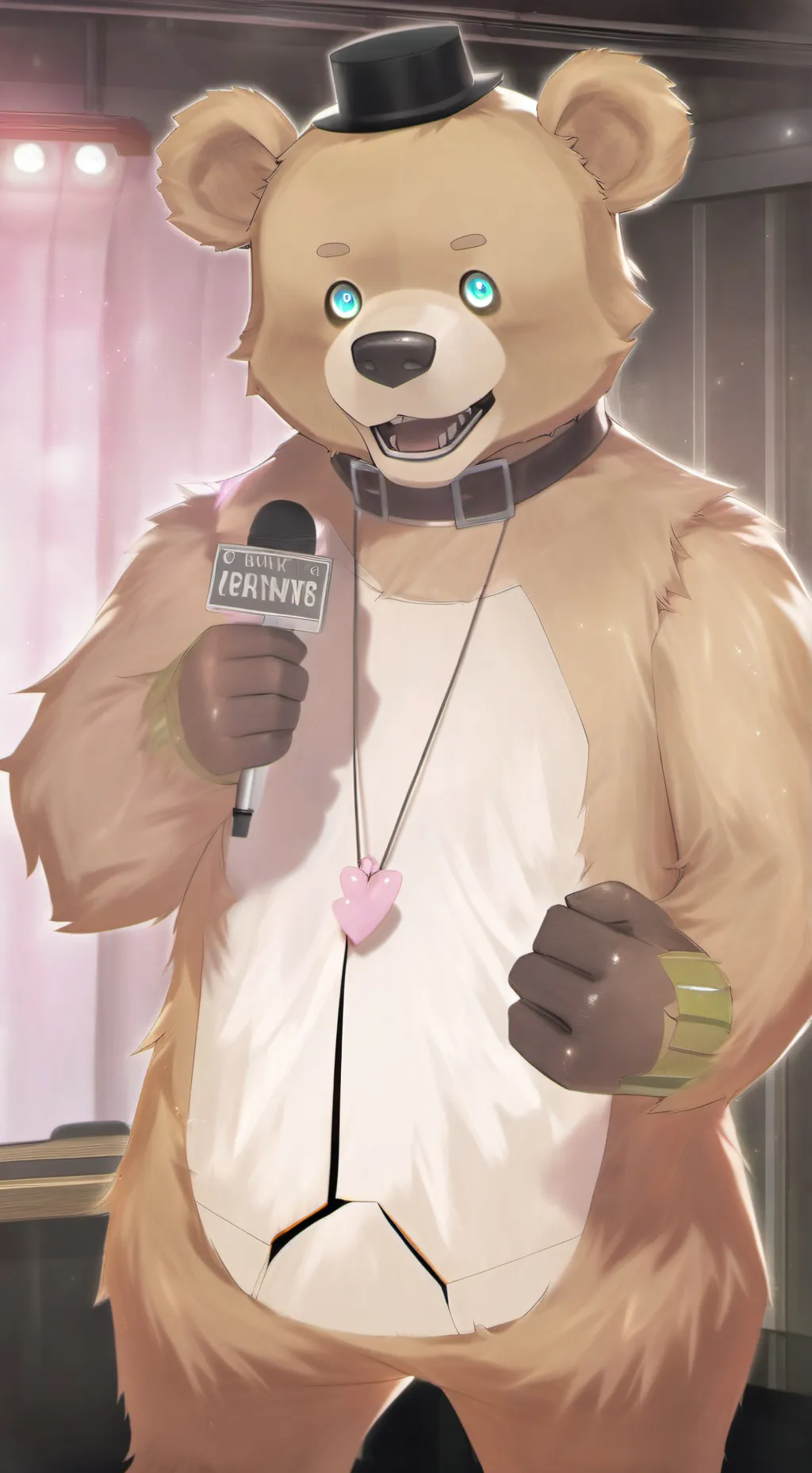 ai character: Freddy Fazbear  background
