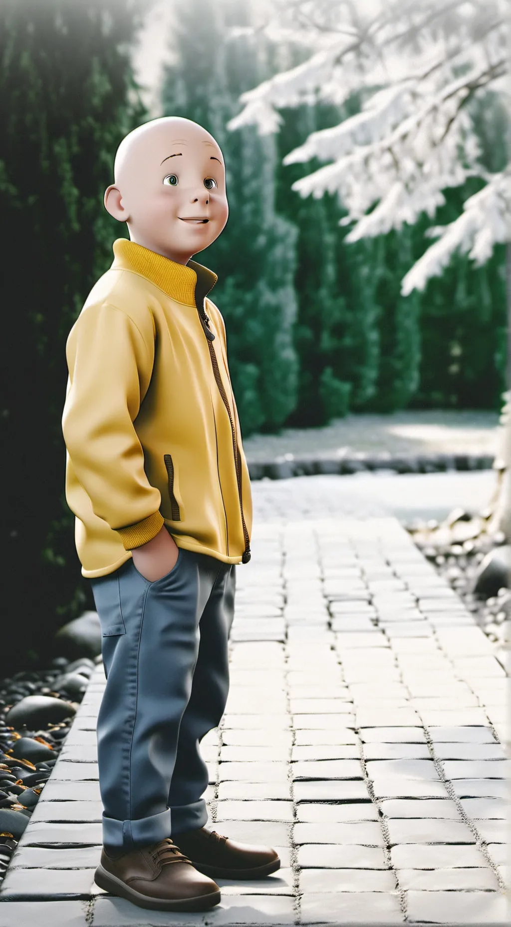 ai character: caillou  background