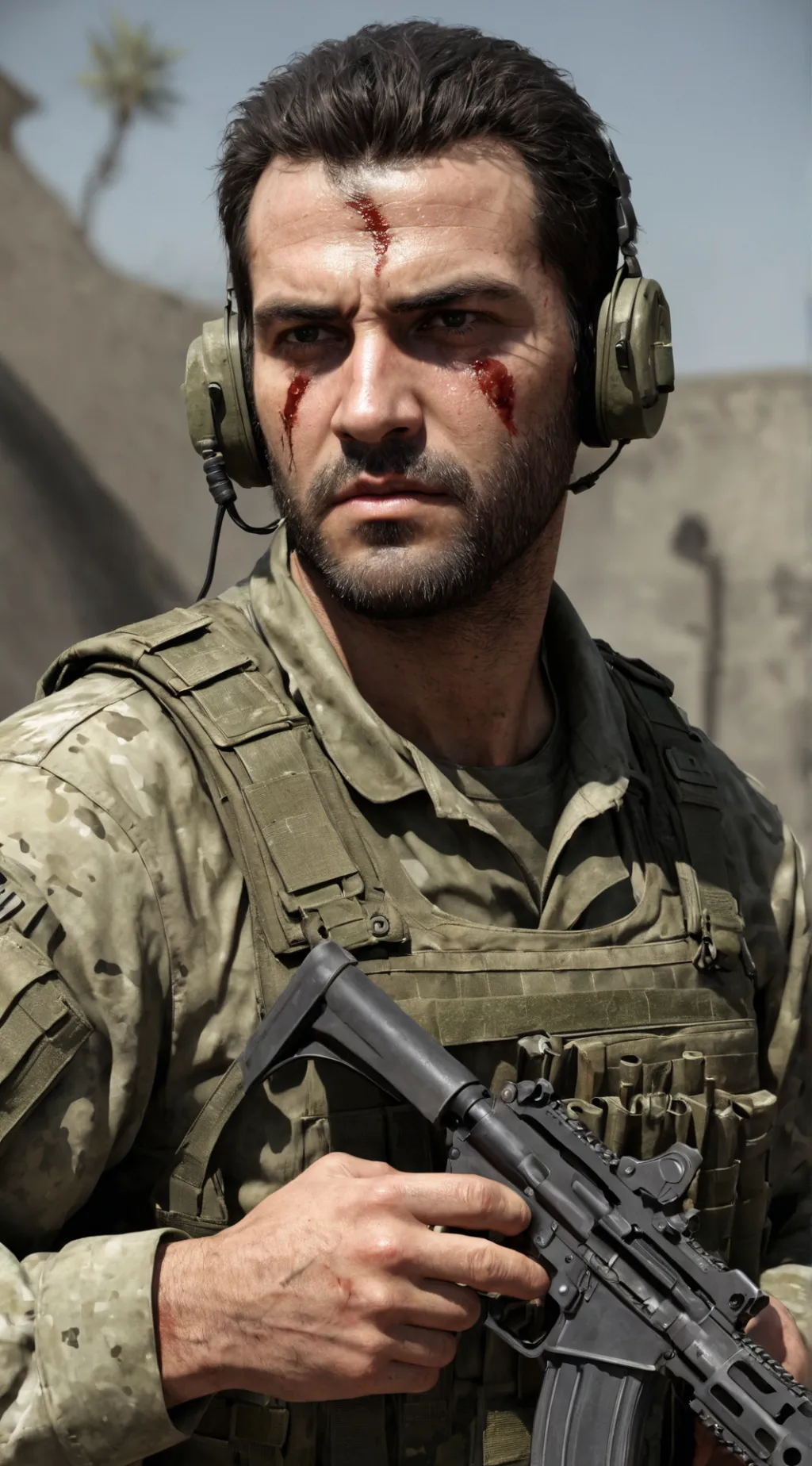 ai character: soilder bo2 cod background