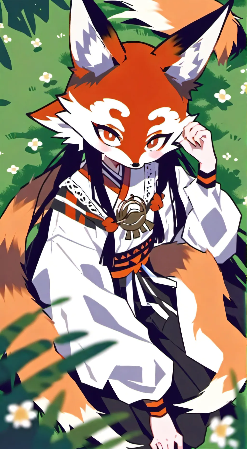 ai character: Fox Therian background