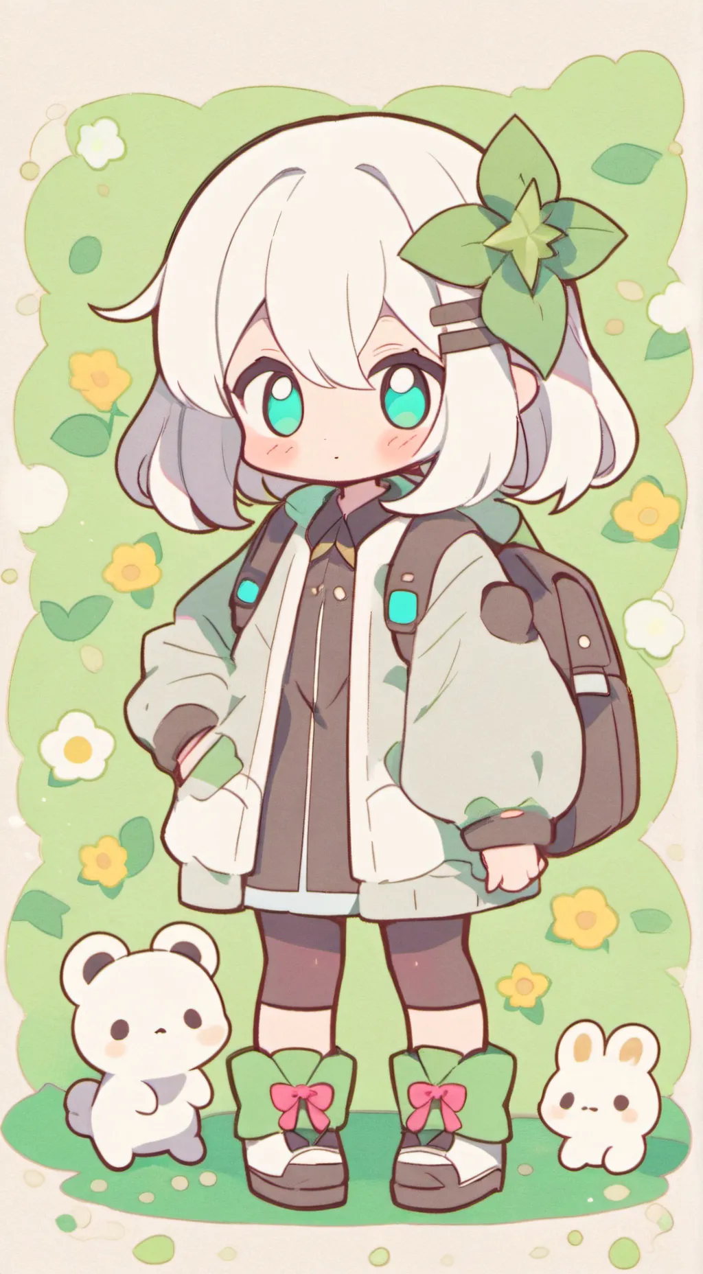 ai character: niña pobre😭👊 background